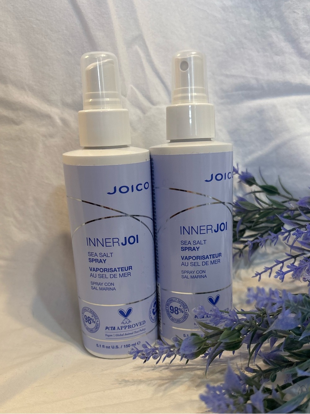 Joico InnerJoi Sea Salt Spray — Light Lavender Bottle (2). New